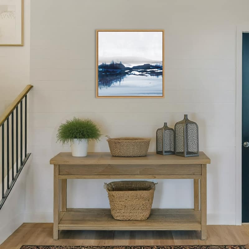 Sea View by Dan Hobday (22 x 22 in.), Framed Canvas Wall Art Print