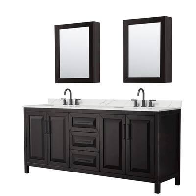 Wyndham Collection WCV252580D-QTZ-US3MED Daria 80" Free Standing