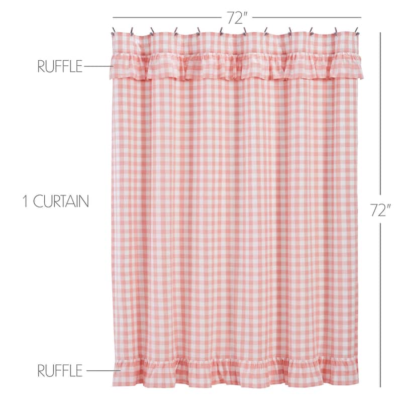 Annie Buffalo Check Ruffled Shower Curtain