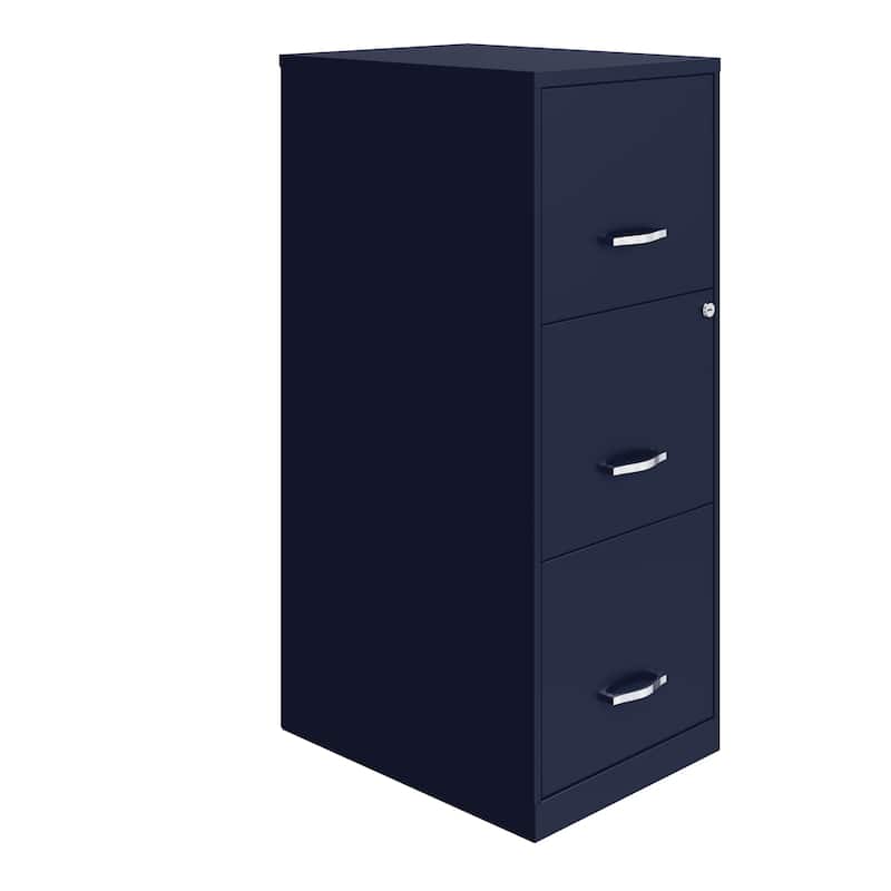 Space Solutions 3-drawer Black Steel File Cabinet