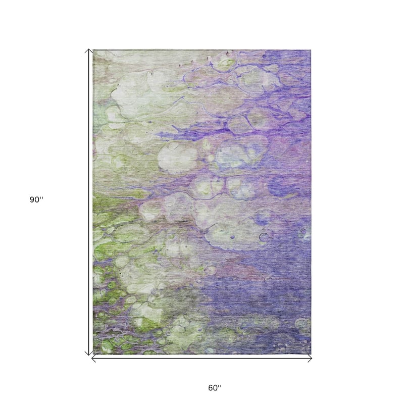 HomeRoots Abstract Transitional Rectangle Outdoor Rug