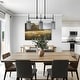 preview thumbnail 2 of 13, Tifany Modern Black 3-Light Chandelier Colored Glass Pendant for Kitchen Island Dining Room - L 30" x W 4.3" x H 17.3"