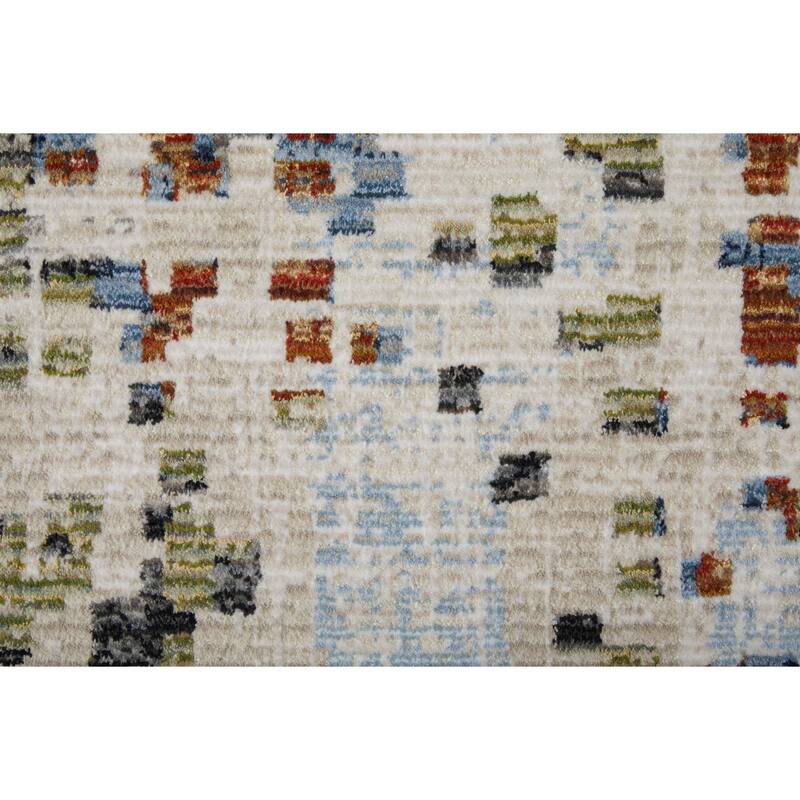 Grand Bazaar Maxin Machine Made Abstract Modern Area Rug