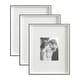 preview thumbnail 56 of 119, Kate and Laurel Gibson Photo Frame Set 3 Piece 16x20 matted to 8x10 - Black/White
