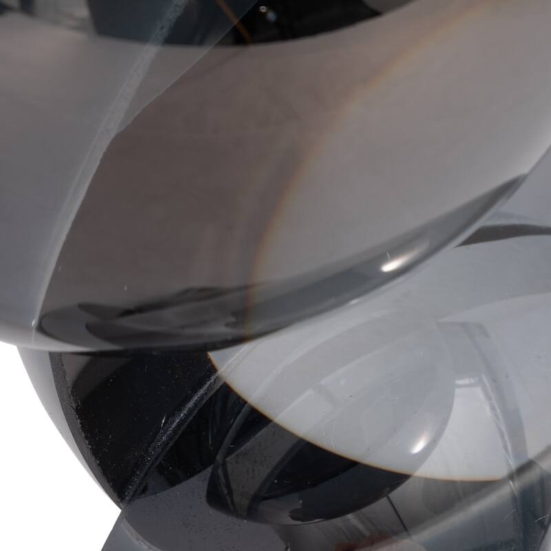 Sagebrook Home Borys Crystal Bubble Statuary, Clear, Modern