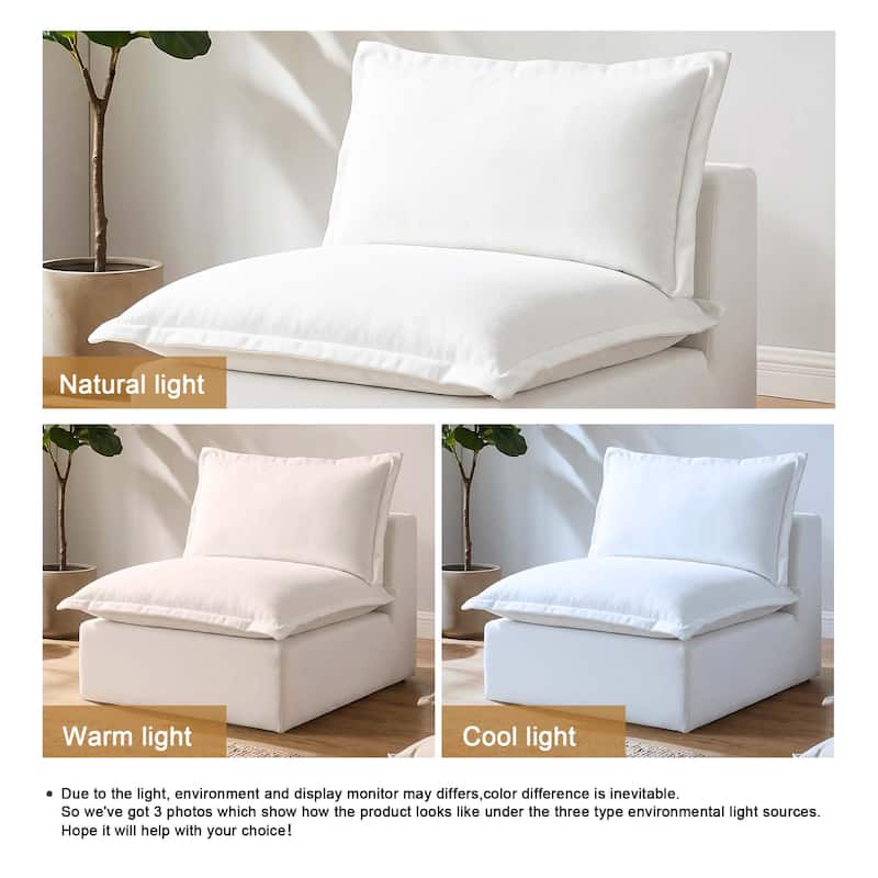 Comfy Cloud Couch Plush Modular Sectional Sofa For Living Room