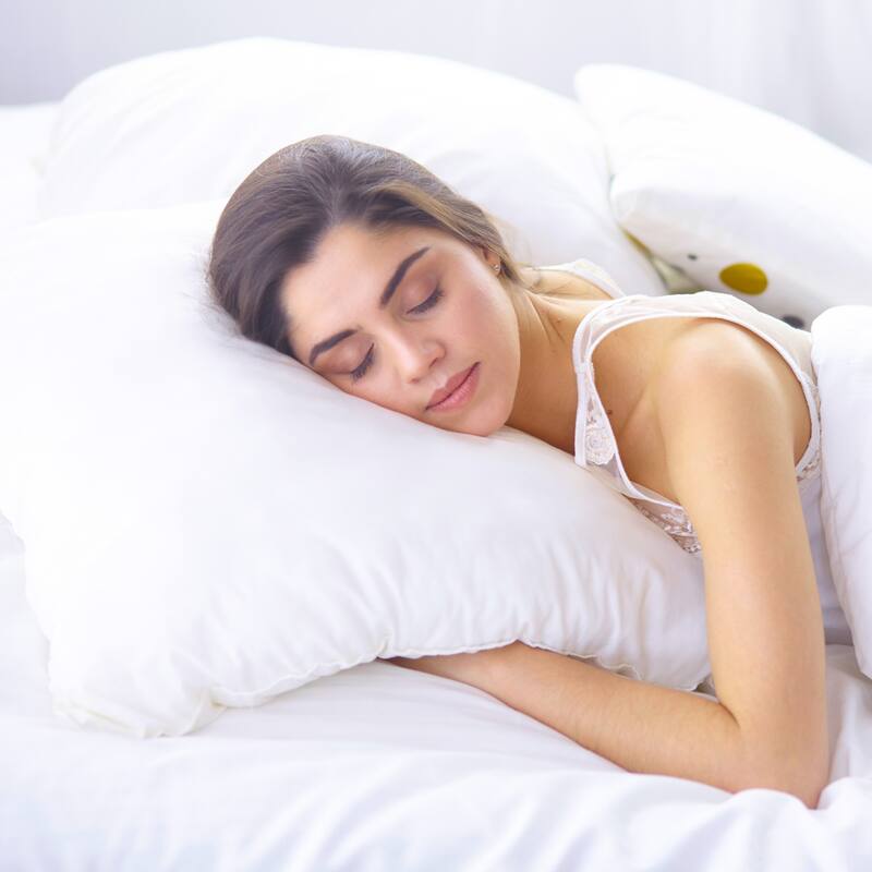 Martex European Square White Plush Polyfill Soft Breathable Pillow