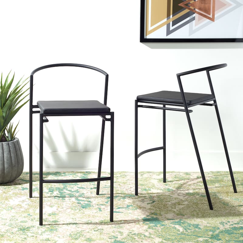 SAFAVIEH Exie 26-inch Counter Stool - 18.5" W x 23.5" L x 34" H - 19Wx24Dx34H