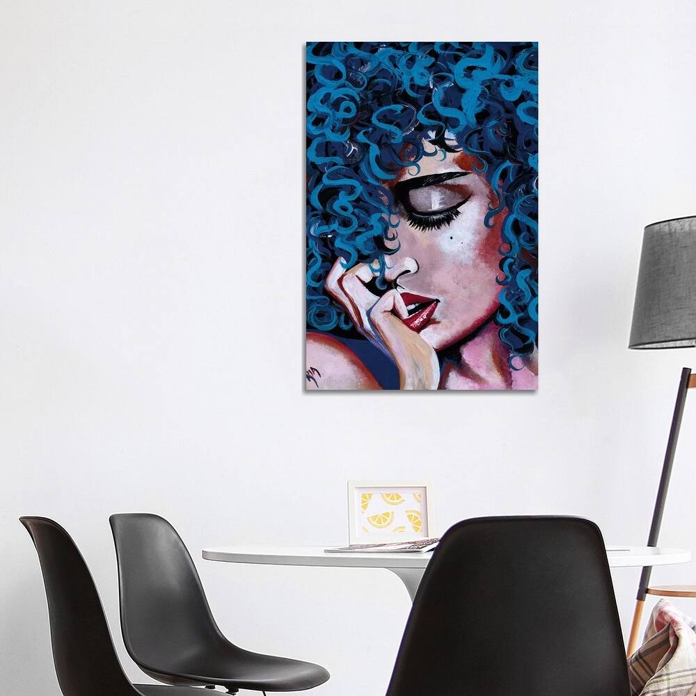 iCanvas "A Happy Woman Is A Satisfied Woman" by Artist Ria Canvas Print