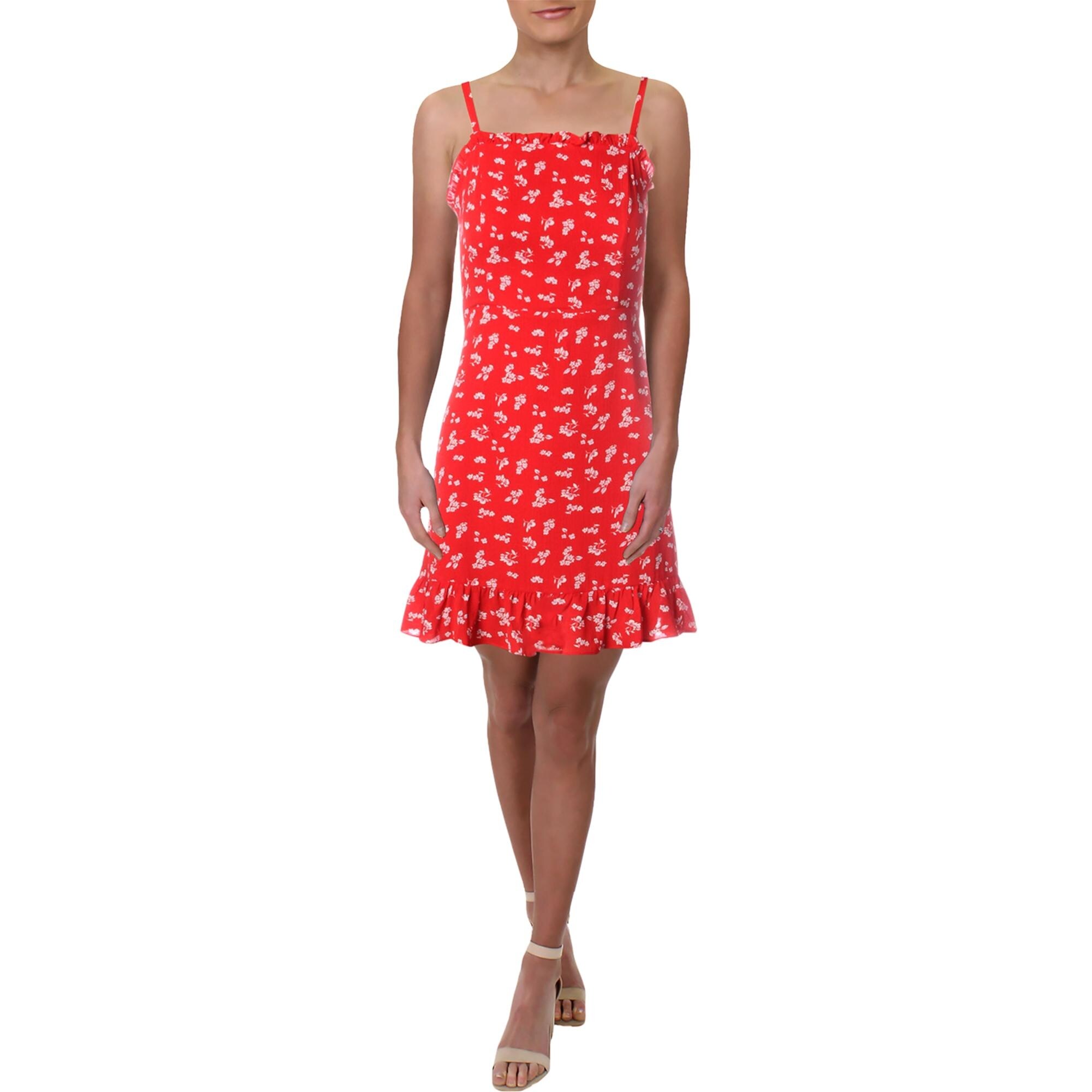 womens red sundress