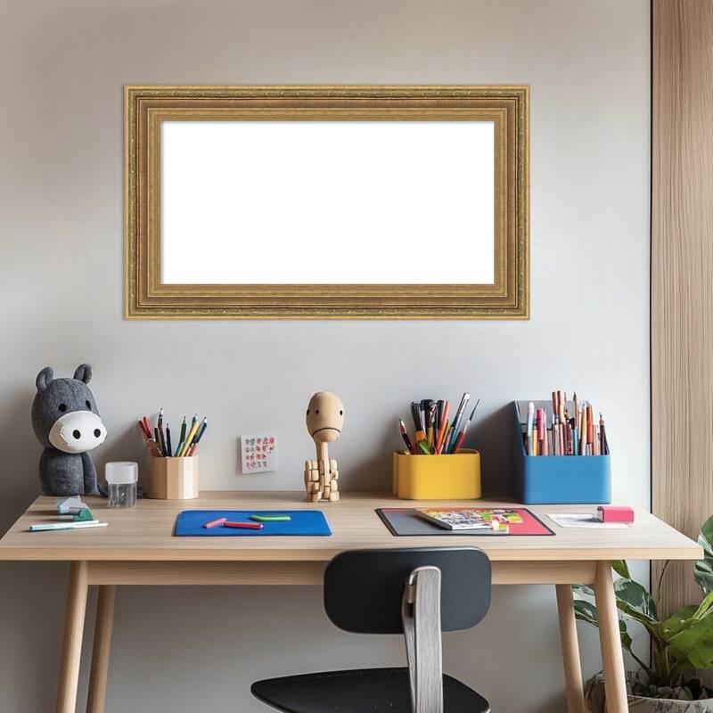 Elliot Gold Framed Dry Erase Magnetic Board