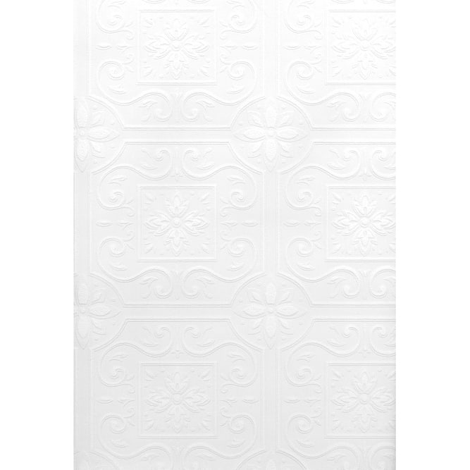 Brewster Ibold Paintable Tile Wallpaper - 20.5in x 396in x 0.025in