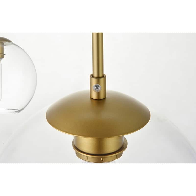 Clear Glass 5-light 42-inch Pendant
