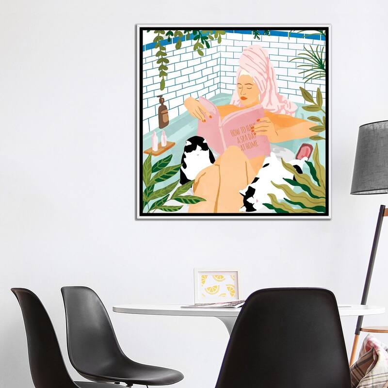 iCanvas "How To Have A Spa Day At Home" by 83 Oranges Framed