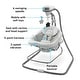 preview thumbnail 6 of 4, Graco DuetConnect LX Swing and Bouncer, Redmond