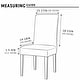 preview thumbnail 6 of 19, Enova Home Rhombus Jacquard Stretchy Universal Dining Chair Slipcovers - N/A