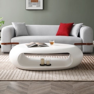 Modern Oval Coffee Table - Bed Bath & Beyond - 40791195