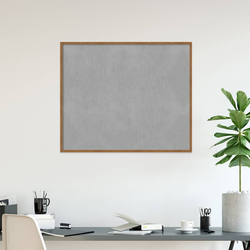 Amanti Art Carlisle Blonde Narrow Framed Magnetic Board