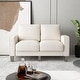 preview thumbnail 2 of 23, 2 Piece Sofa Sets with Solid Wood Legs & Storage, Modern Upholstered 3-Seat Sofa Loveseat Couch Set Furniture for Living Room