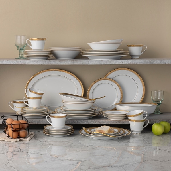 Noritake Crestwood 50-Piece Dinnerware Set, Service for 8 - Bed