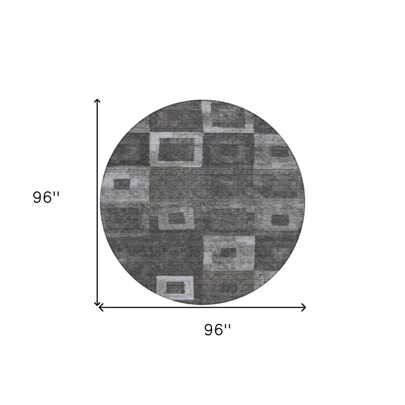 HomeRoots Geometric Transitional Rectangle Outdoor Rug