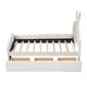 preview thumbnail 15 of 16, Twin Size Rabbit-Shaped Platform Bed with Drawers and Storage Pocket