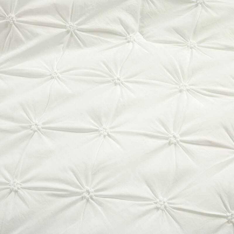 Lush Decor Ravello Pintuck 100 Percent Cotton Comforter Set