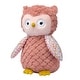 preview thumbnail 2 of 3, Lambs & Ivy Little Garden Textured Floral Plush Owl Stuffed Animal Toy - Twiggy