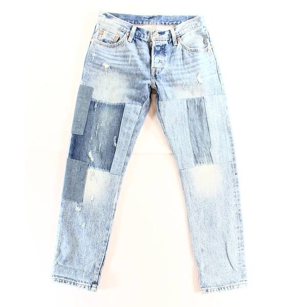 Levi S New Blue Women S Size 24x32 Customized Tapered 501 Ct Jeans Overstock
