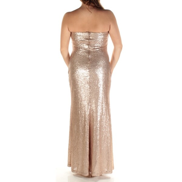 gold full length dress