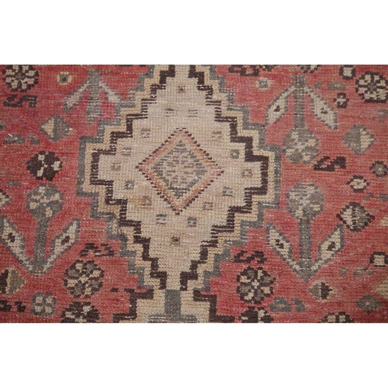 Distressed Tribal Bakhtiari Antique Persian Rug Handmade Wool Carpet - 4'3" x 6'6"