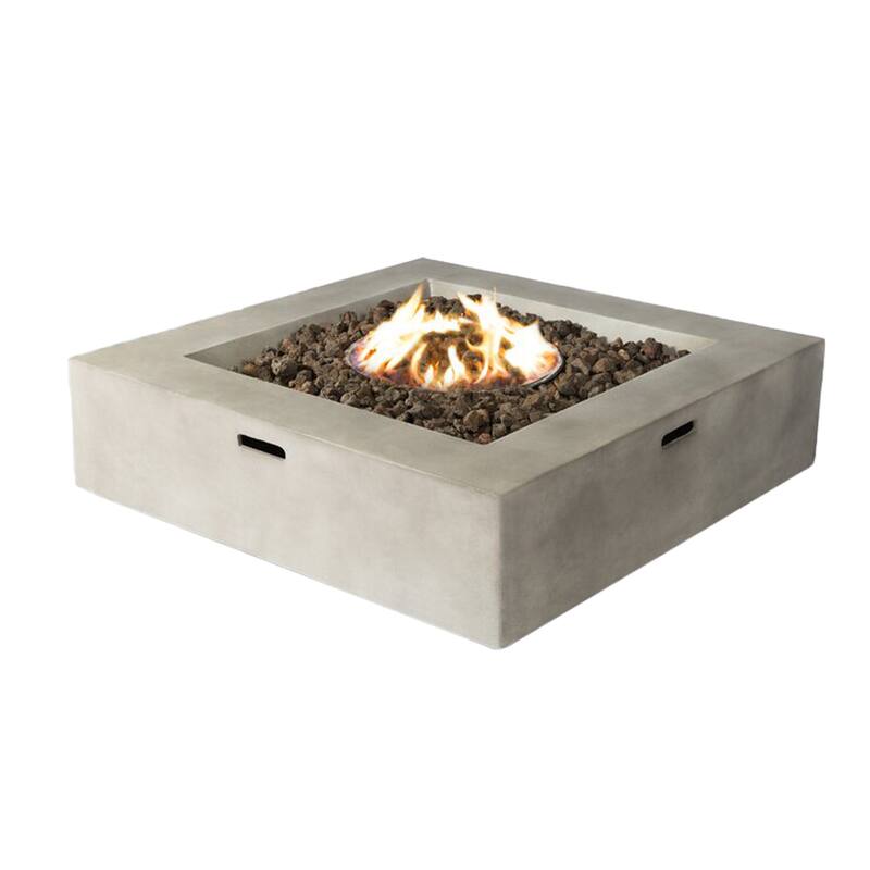 LSI Concrete Propane Fire Pit Table - 34