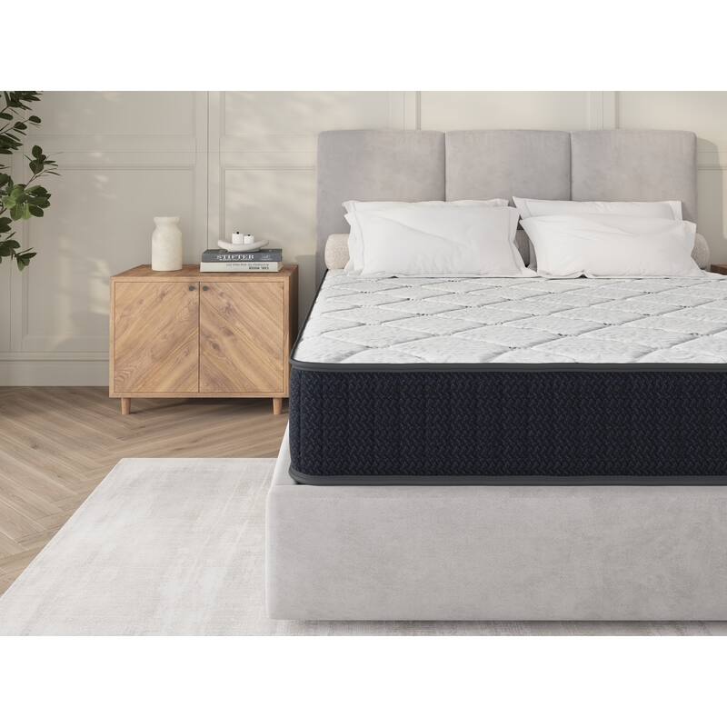 10" King Nest Basic Innerspring Hybrid Mattress, Pressure Relief, And Motion Isolation, Certipur-Us And Oeko Tex Certified