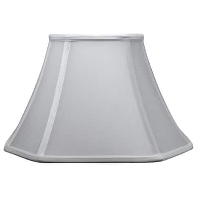 Silk Square Cut Lampshade, 6" Top, 12" Bottom, 8" Height