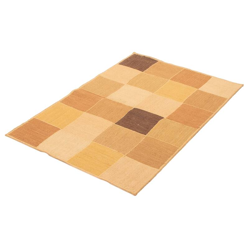 ECARPETGALLERY Braid weave Sienna Brown Jute Rug - 4'1 x 6'0