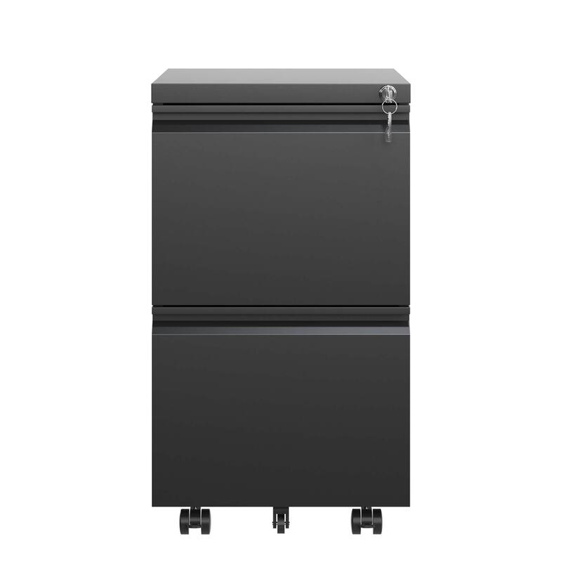 2 Drawer Metal Mobile File Cabinet