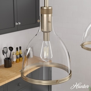 Hunter 13" Van Nuys 1 Light Pendant - Kitchen Island, Dining Room - Industrial, Modern, Transitional