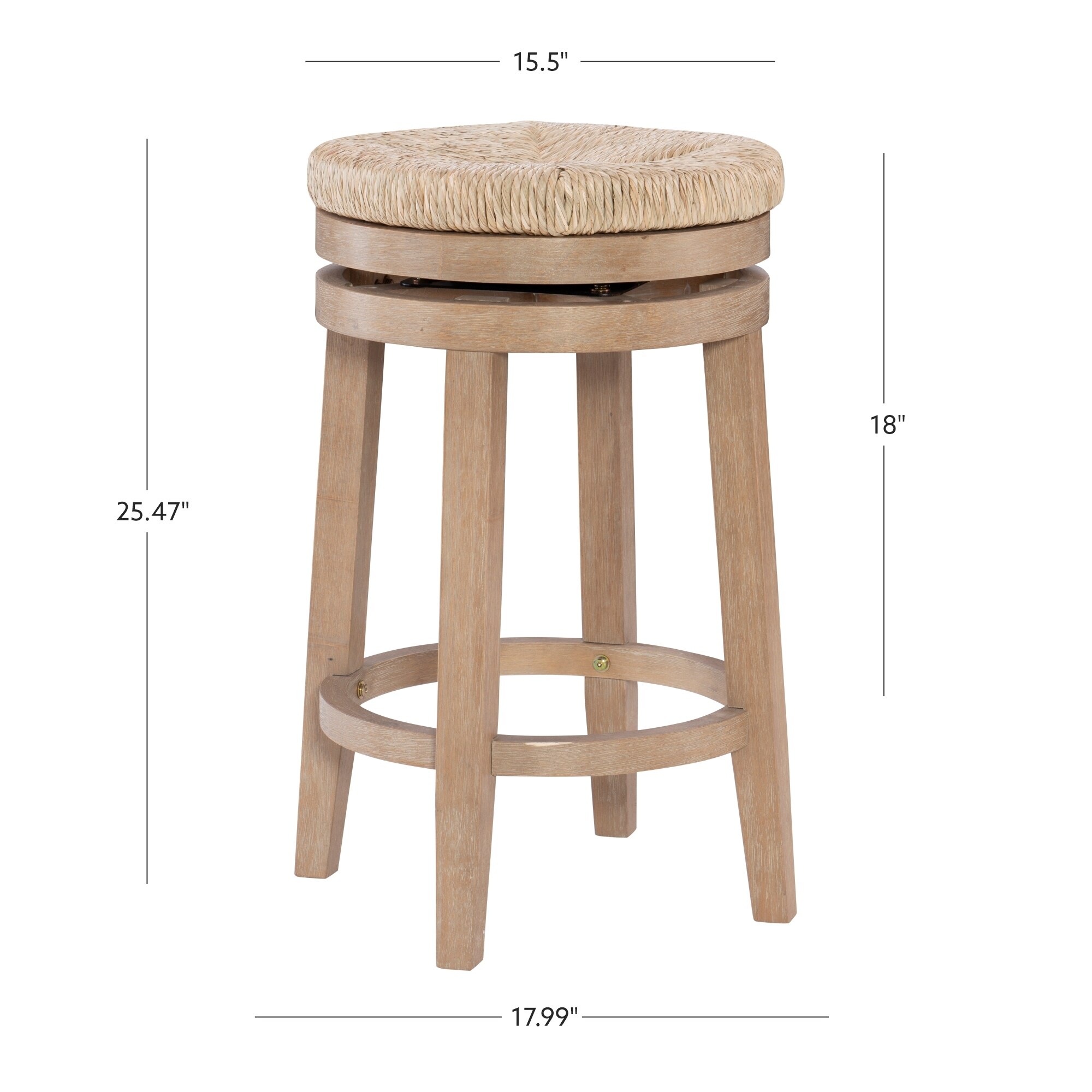 Seagrass backless shop bar stools