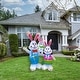 preview thumbnail 8 of 7, Fraser Hill Farm 4-Ft. Tall Bunny Rabbit Family, Outdoor/Indoor Blow Up Spring Inflatable with Lights - 4 ft.