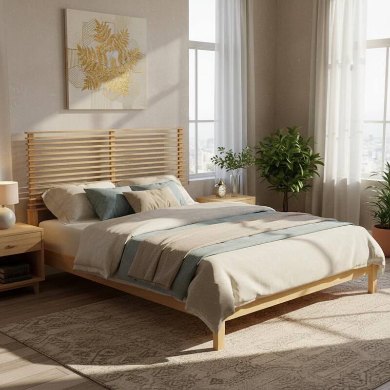 Christopher Knight Home - Arden Modern Wooden Bed Frame with Headboard