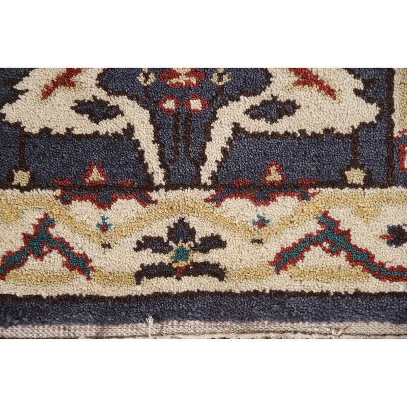 All-Over Indian Oushak Rug Hand-Knotted Wool Carpet - 2'0"x 3'0"