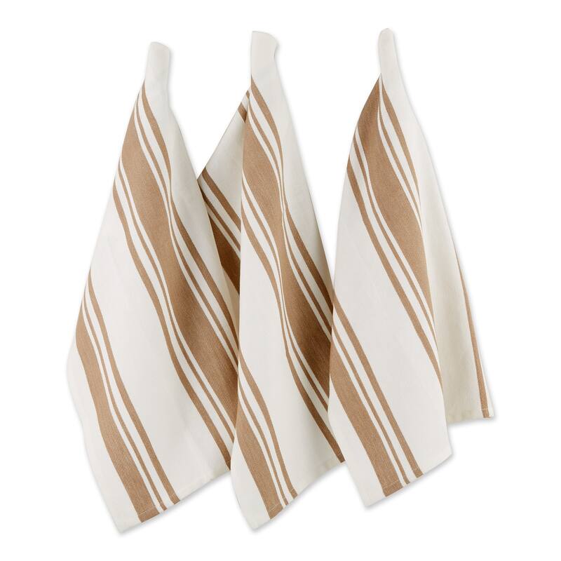 DII Vintage Red Chef Stripe Dishtowel (Set of 3)