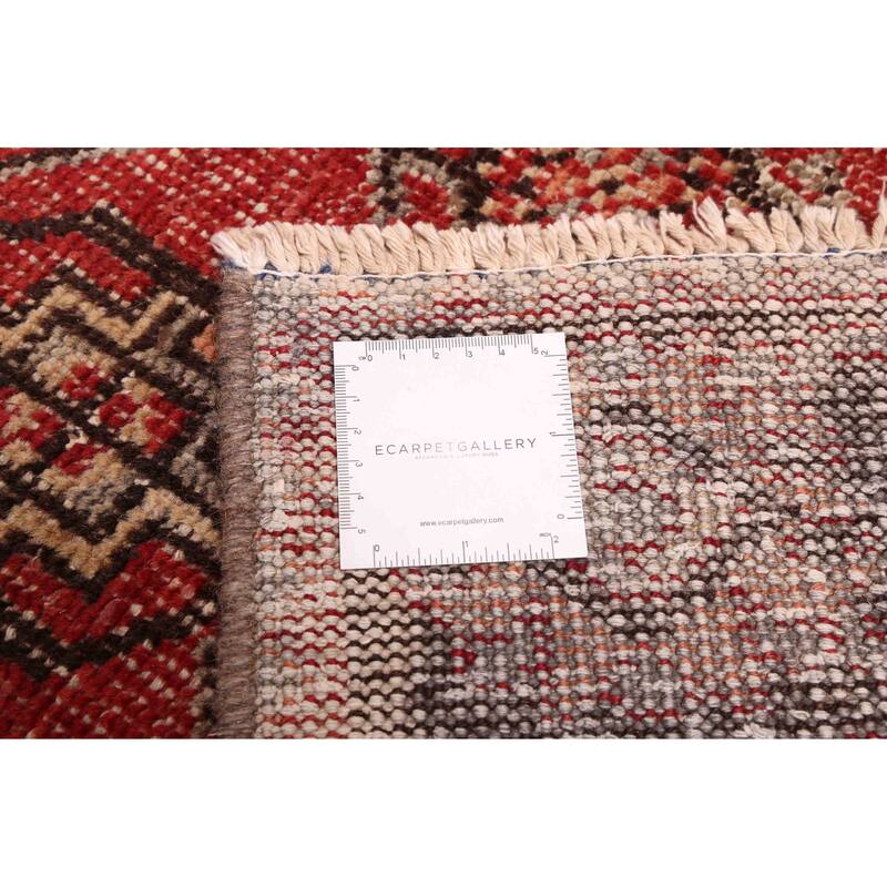 ECARPETGALLERY Hand-knotted Andelz Red Wool Rug - 3'0 x 9'9