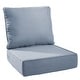 preview thumbnail 116 of 120, Gymojoy 24"x24"x6" Thick Cushions & Pillows Set - Deep Seat Indoor/Outdoor Water & Fade Resistant Baby Blue - One Set