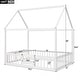 preview thumbnail 16 of 42, Montessori House Bed for Kids Boys Girls, Wooden Floor Bed with Fence Railings & Door, Easy Assembly