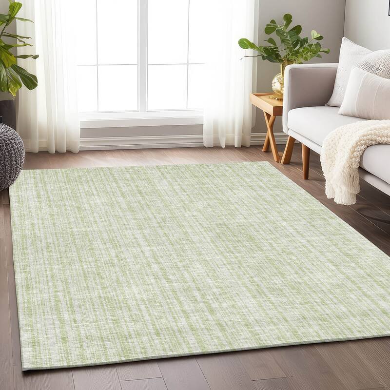 Premium Washable Super Soft Striped Mayfield Rug - Mint - 8' x 10'