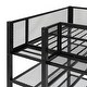preview thumbnail 27 of 25, Twin Size Metal Loft Bed with 4-Tier Shelves and Storage, White