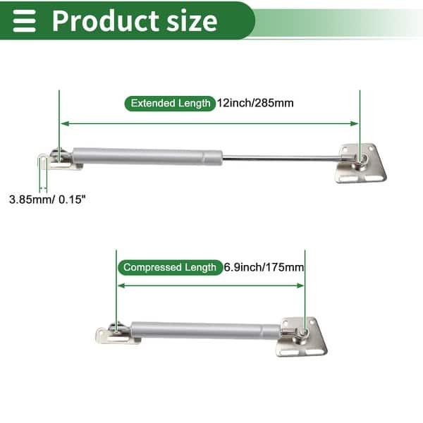 Universal Lift Supports Struts Gas Spring 12inch/285mm Carbon Steel 2 ...