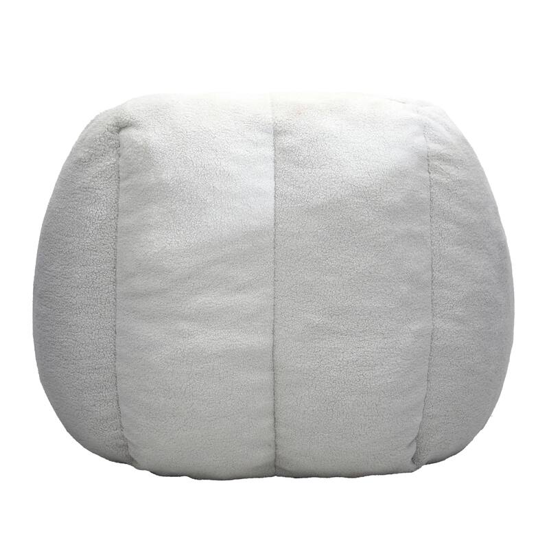 Fluffy Bean Bag Lazy Sofa Chair with Tufted Soft Stuffed Filling & Memory Foam