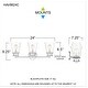preview thumbnail 7 of 5, Haverfield 3-Light Polished Chrome Vanity Light
